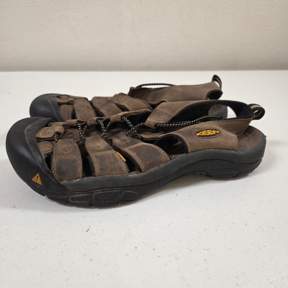 KEEN Newport H2 Mens Brown Leather Waterproof Hiking Sport Sandals Size 9